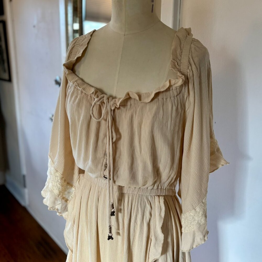 Free People midi dress “Oasis” sz medium - Picture 2 of 4